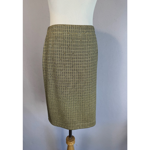 ST JOHN Evening Santana Knit Skirt Jacket Tank Set 3 pcs Sz‎ 2 (Top) 8 (Skirt) - Picture 3 of 8